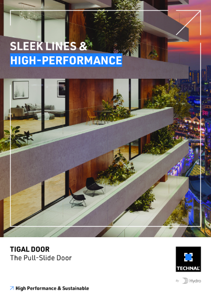 TIGAL Pull-slide aluminium door brochure