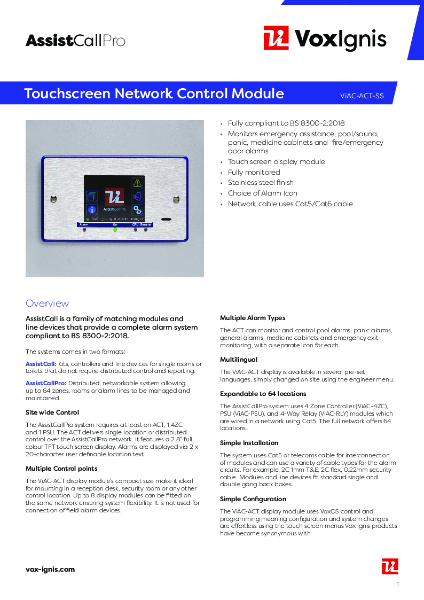 ViAC-ACT-SS Datasheet