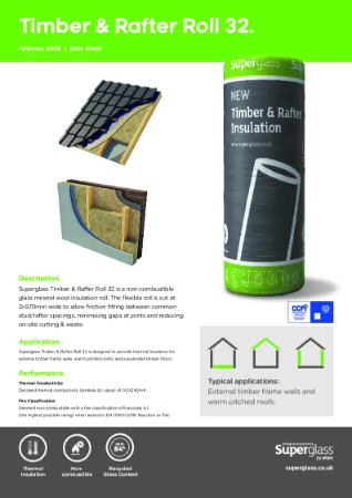 Superglass Timber & Rafter Roll 32 - Datasheet