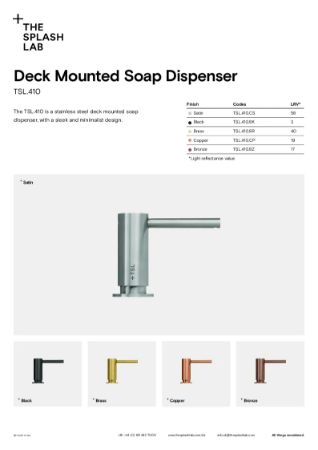 Manual Deck Mounted Soap Dispenser