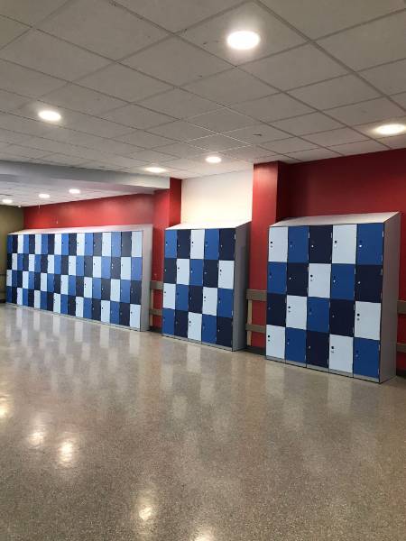 Laminate Metal Lockers at St James