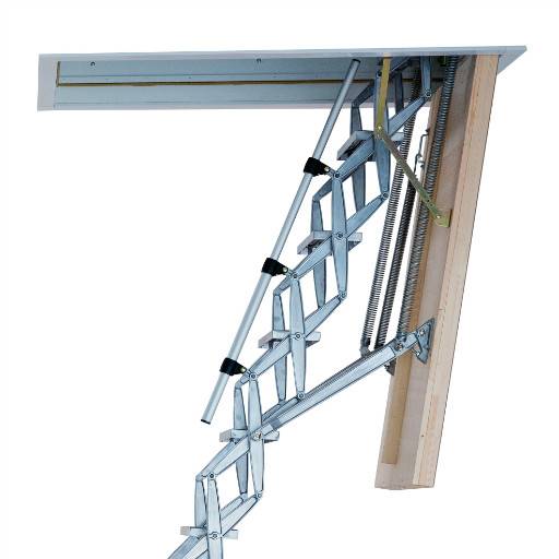 Supreme Heavy Duty Retractable Ladder - Insulated Loft Hatch - Retractable Loft Ladder