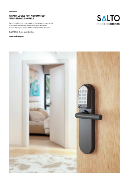 SALTO Smart Locks for Automated Self Service Hotels