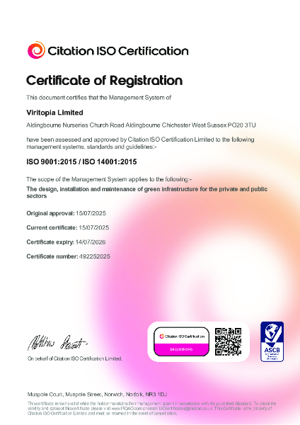 Citation ISO 9001 Certification 