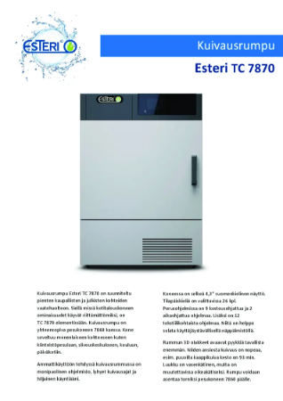 Esteri TC7870 esite