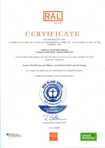 Blue Angel Certificate