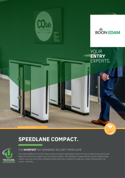 Speedlane Compact - the shortest 'no-nonsense' security speed gate