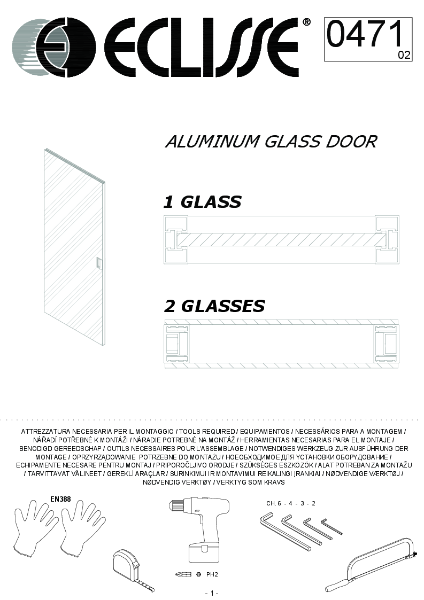 603047102 -Vetro Alluminio scorrevoli
