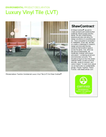 Shaw Contract LVT - EPD