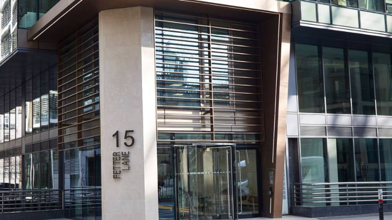 Entrance remodel using Bronze PVD columns & cladding