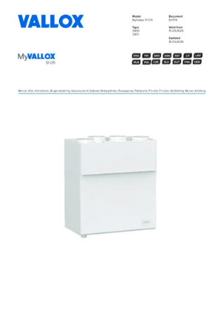 MyVallox 51 CFi - Pikaohje