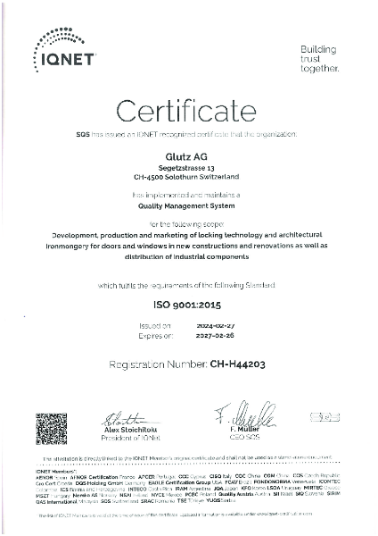 ISO 9001 QMS Certificate