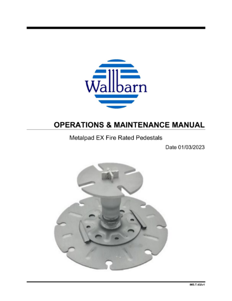 Operations and Maintenance manual for Metalpad EX