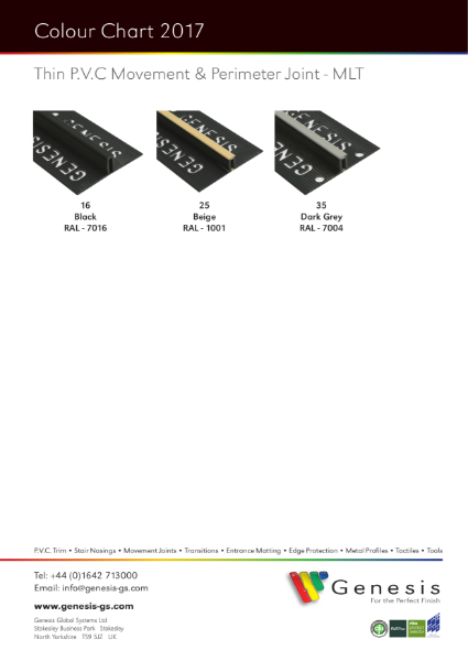 MLT Colour Chart