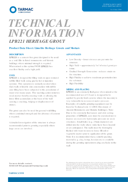 Limelite LPB221 Lime Grout