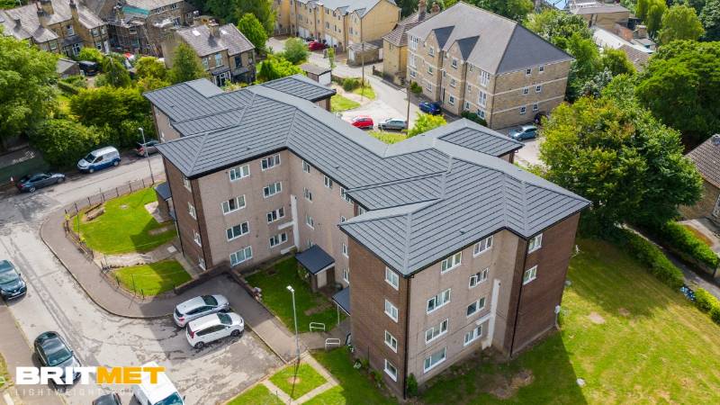 Britmet Lightweight Roofing: Slate 2000 and BritFrame in Social Housing Case Study