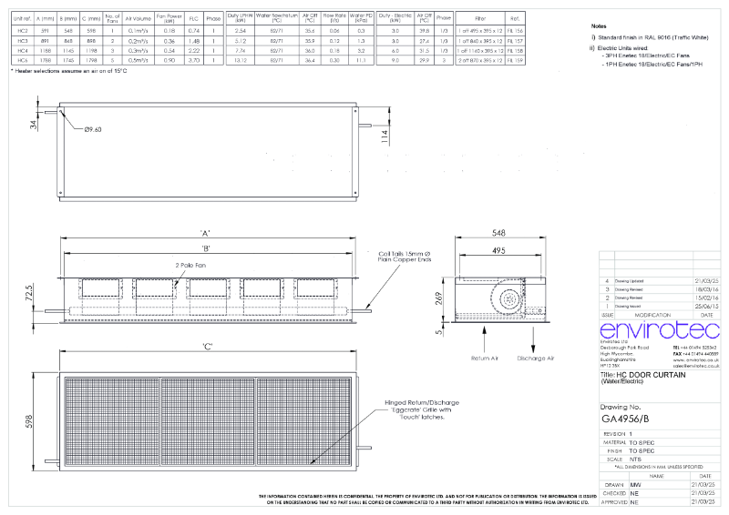 GA4956B - HC DOOR CURTAIN (W+E)