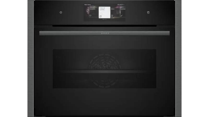 Compact 45cm Steam Ovens Graphite grey trim