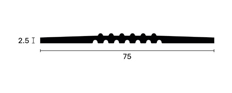 Flooring Transitions for Cover Joints And Floor Repair Trims - Range 2.5 mm - Cover Joints and Floor Trims