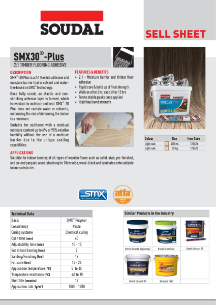SMX30 PLUS - Sell Sheet