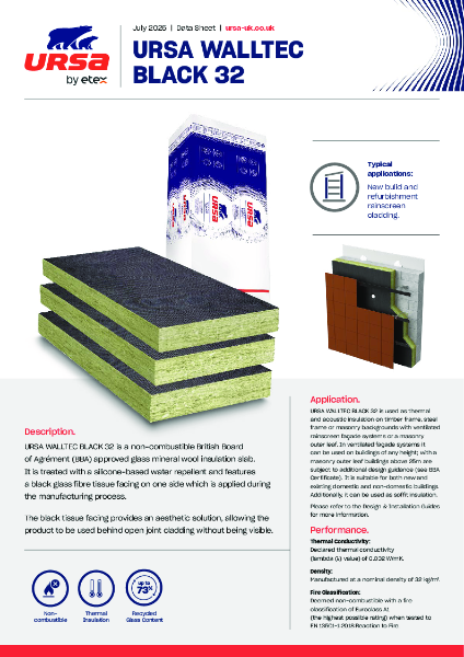 URSA WALLTEC BLACK 32 - Datasheet