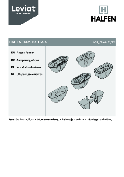 HALFEN FRIMEDA TPA-A: Assembly Instructions