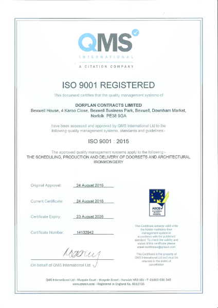 ISO 9001 : 2015