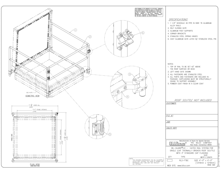 SUBMITTAL DRAWINGS FOR RL2-FBTC