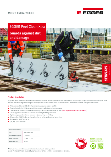 Fact Sheet - EGGER Peel Clean Xtra Structural Flooring