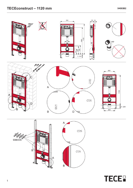 TECEprofessional H1120 Installation Guide