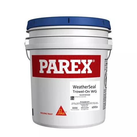 PAREX® WeatherSeal Trowel-On WG  - Water‑resistive Membrane and Air‑barrier