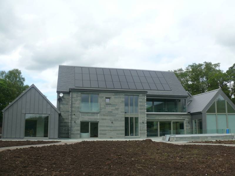 GreenCoat PLX Pural Metallic Dark Silver - Private Residence, Killearn