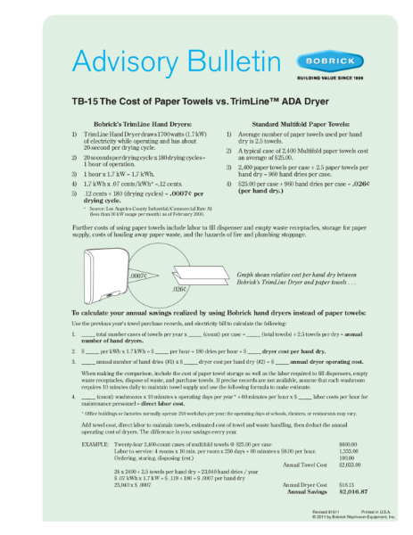 TB-15 Advisory Bulletin
