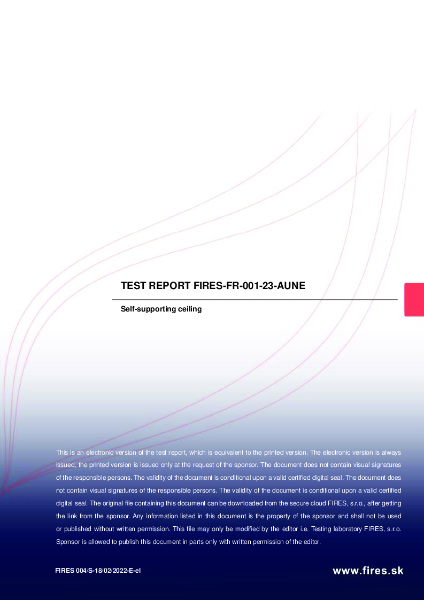 Fire resistance to BS EN 1364-1