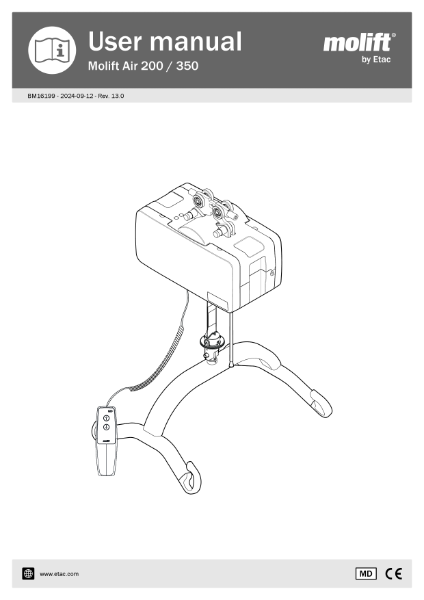 Molift Air 200 & 350 user guide