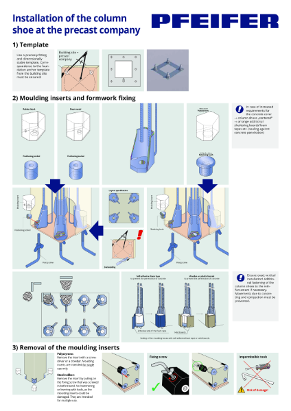 Installation Instructions Pfeifer Column Shoe PCC - Precast Factory