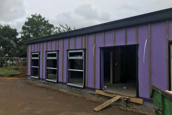Everton Heath Primary School | White Haus Timber Frame | Passive Purple & Passive Purple Brush