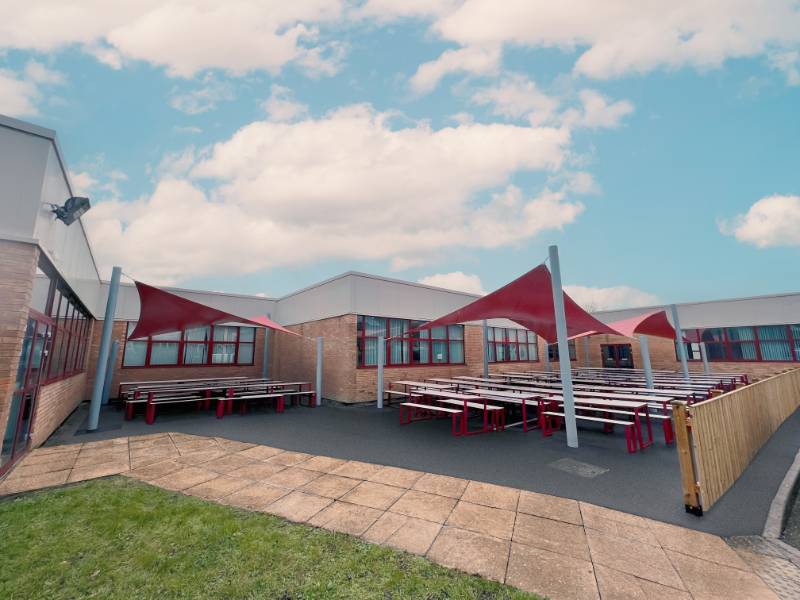 Ysgol Morgan Llwyd in Wrexham County Borough Adds Two Shade Sails