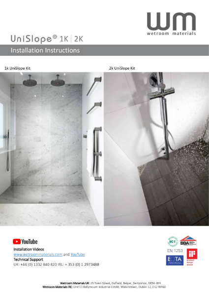 Wet room Kit / Wetroom Former / Walk in Shower - Step by Step Installation Guide