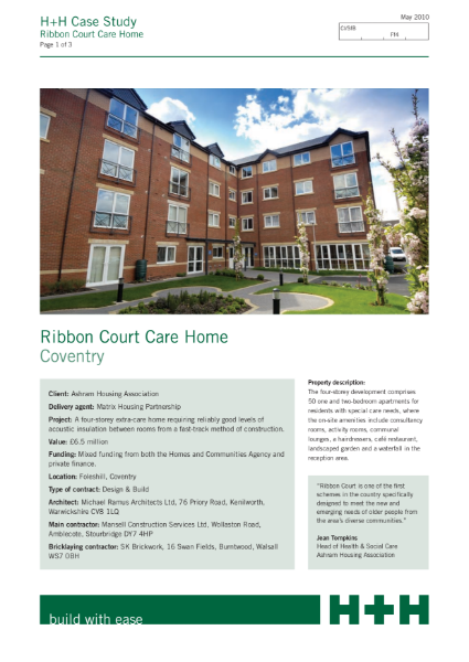 Case Study - Ribbon Court Care Home