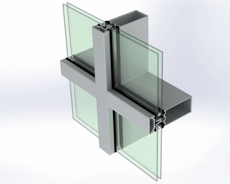 2400T Series Thermally Broken Curtain Wall System