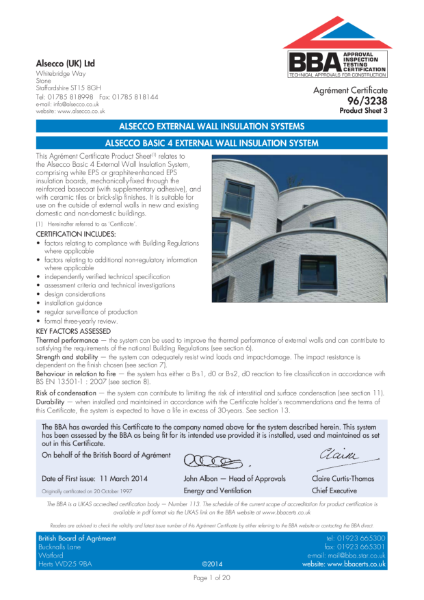 AG963238_3 ALSECCO BASIC 4 EXTERNAL WALL INSULATION SYSTEM