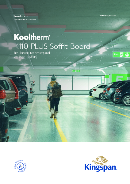 Kingspan Kooltherm K110 PLUS Soffit Board brochure