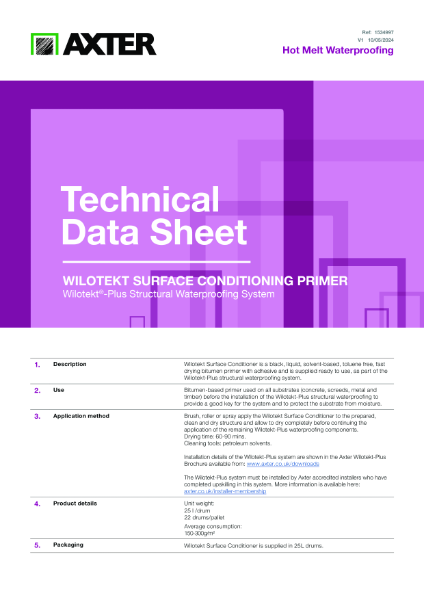 Wilotekt Surface Conditioning Primer Technical Data Sheet