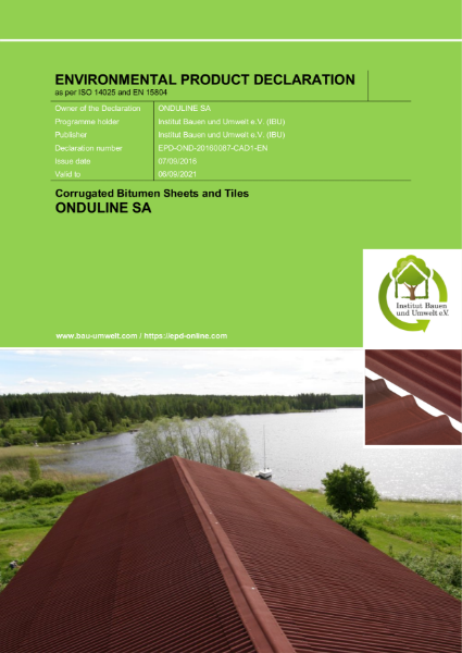 ONDULINE SUSTAINABILITY REPORT