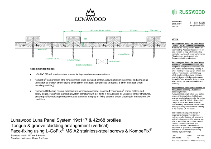 Luna Panel System 19x117-42x68