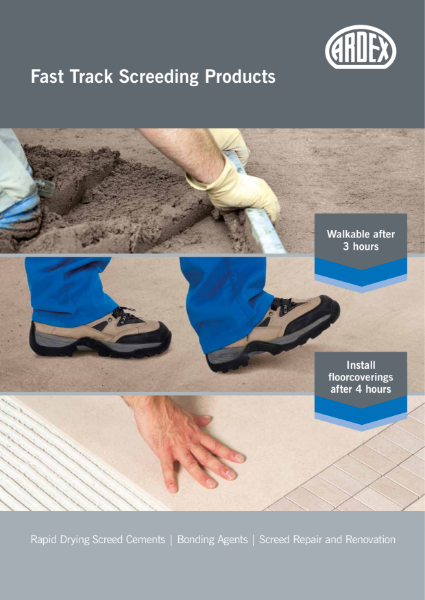 ARDEX Fast Track Floor Screed Brochure