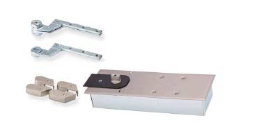 Single Action Floor Spring EN 1-4 Set With Pivot Accessories (HUKP-0104-04) - Door Controls