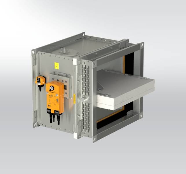 FDMQ 180 - Rectangular EIS Fire Damper (≤1500x800mm) - Manual/Motorised  - Fire Damper 