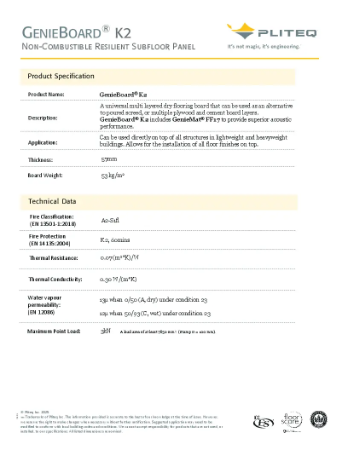 PLITEQ - GENIEBOARD GENIEBOARD-K2 - Datasheet